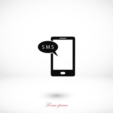 Akıllı telefon sms simgesi