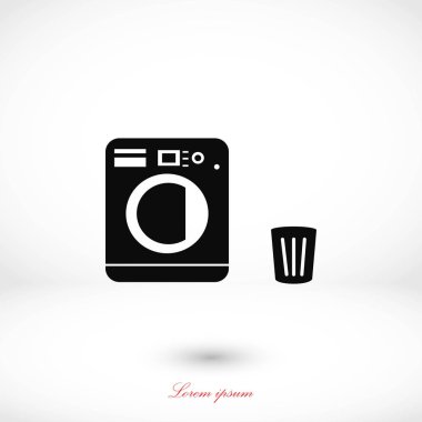 Çamaşırhane simgeler vektör