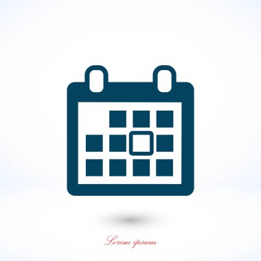 Takvim vektörü simgesi