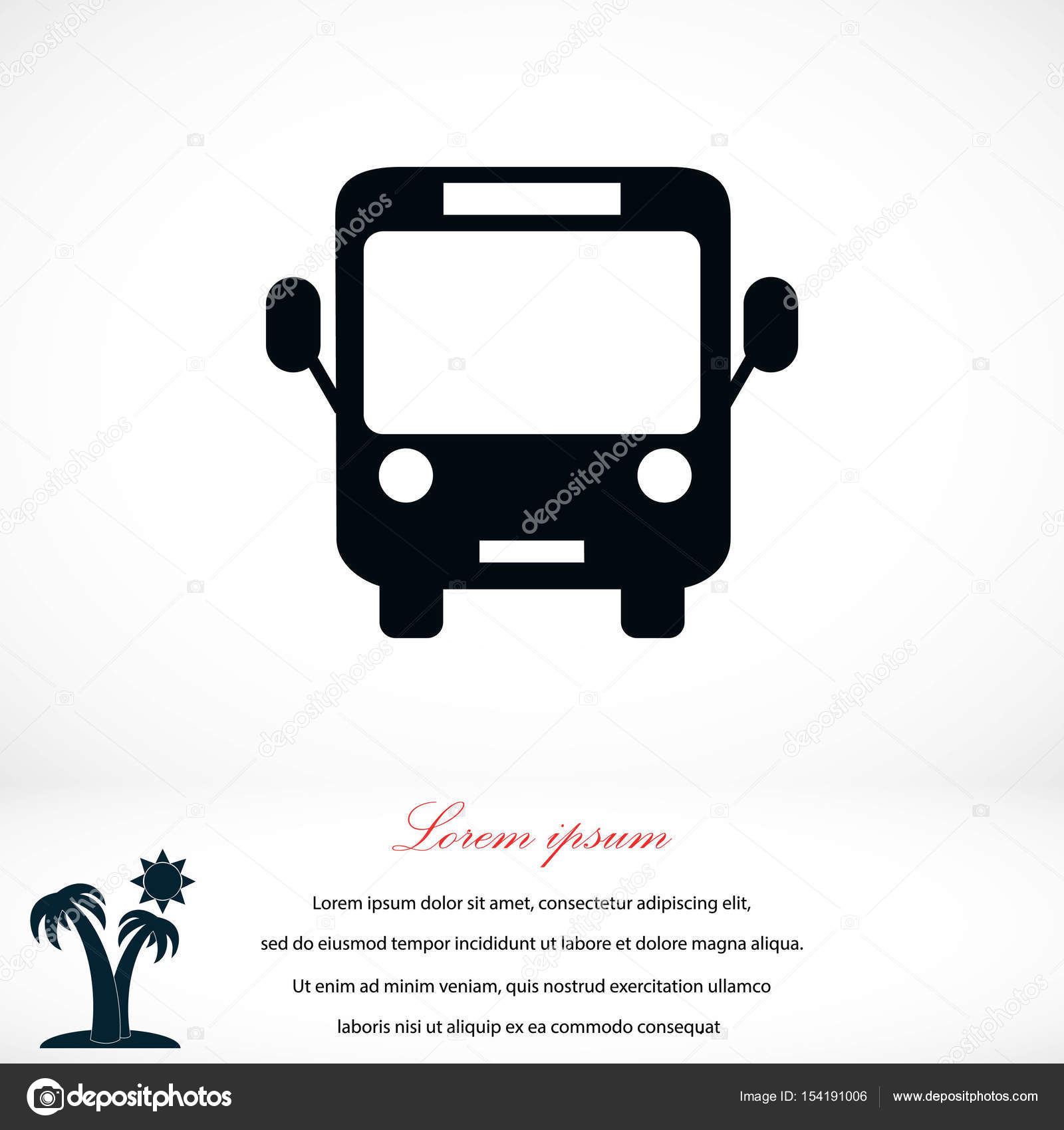 Vetor De Icone De Onibus Vetores De Stock C Bestvector 154191006