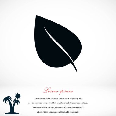 simge vektör yaprak