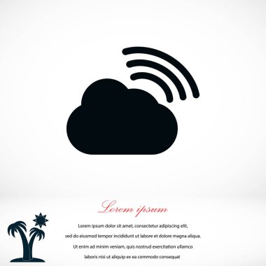 bulut vektör simgesi