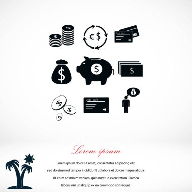 Finans ve para simgesi