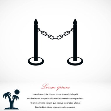 barikat simge vektör