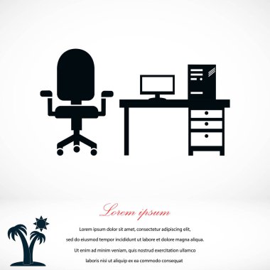 Bilgisayar vektör çizim simgesi