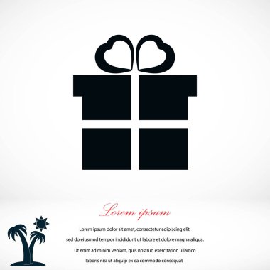 hediye simge vektör