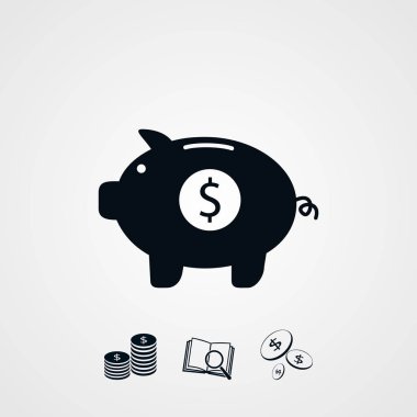 domuzcuk banka vektör simgesi