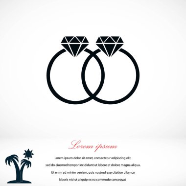 Yüzük vektör simgesi