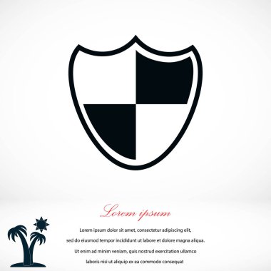 kalkan işareti simgesi