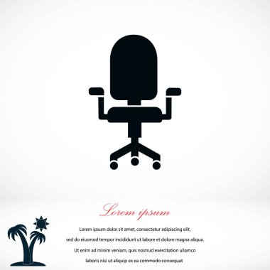 ofis koltuğu simgesi