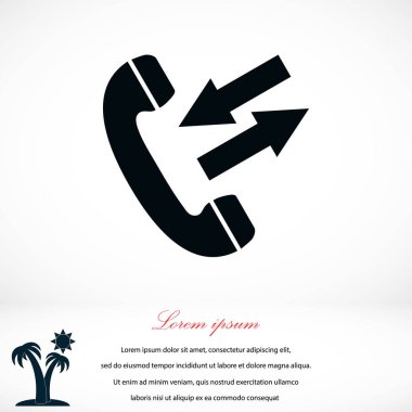 siyah bir telefon simgesi