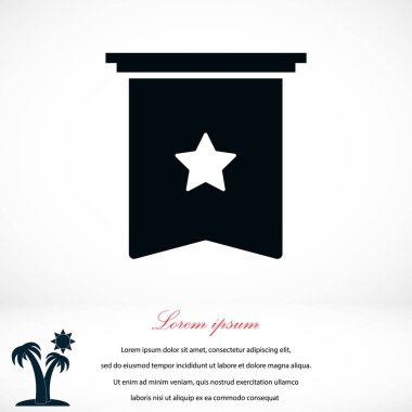 Yıldız simgesi vektör