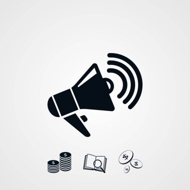 Hoparlör simgesi vektör