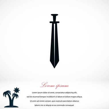 kılıç simge vektör