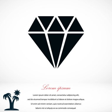 Elmas vektör simgesi