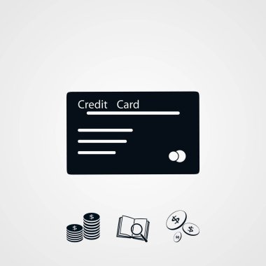 Kredi kartı vektör simgesi