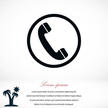 telefon alıcısı vektör simgesi