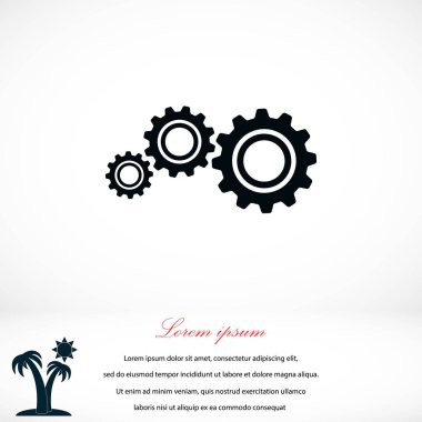 dişli simge vektör