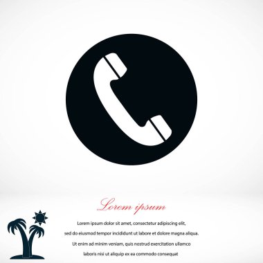 telefon alıcısı vektör simgesi