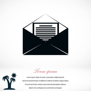 posta işareti simgesi,