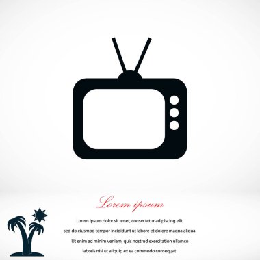 TV simge vektör