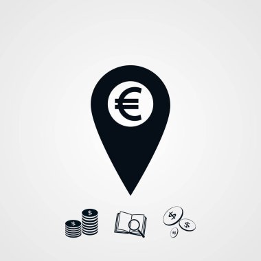 İşaret konum simgesini Euro simgesi