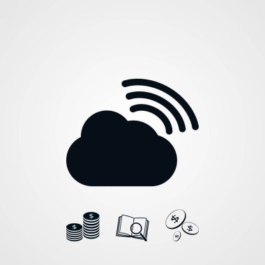 bulut vektör simgesi