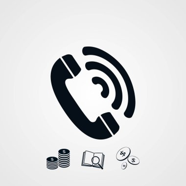 telefon alıcısı vektör simgesi