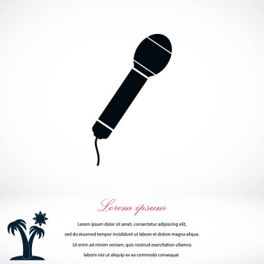 Mikrofon vektör simgesi