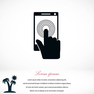 Smartphone simge vektör