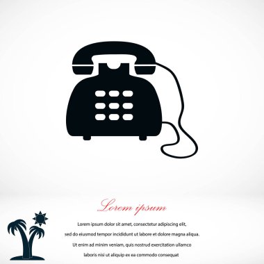 Telefon simge vektör