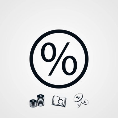 yüzde simge vektör