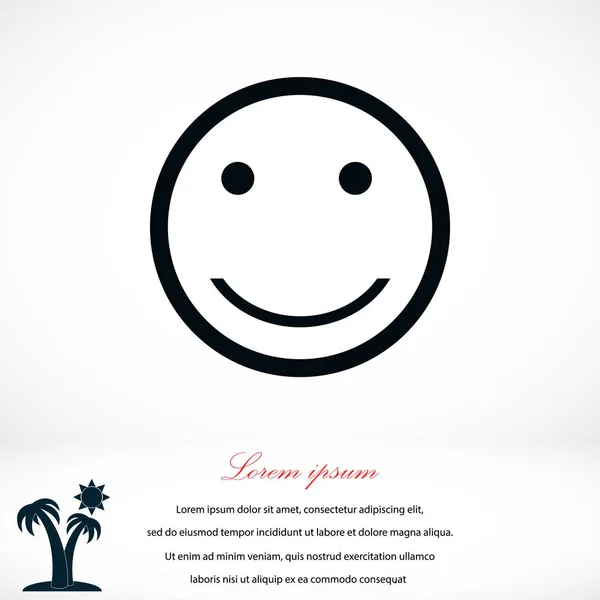 Sonrisas icono vector — Archivo Imágenes Vectoriales