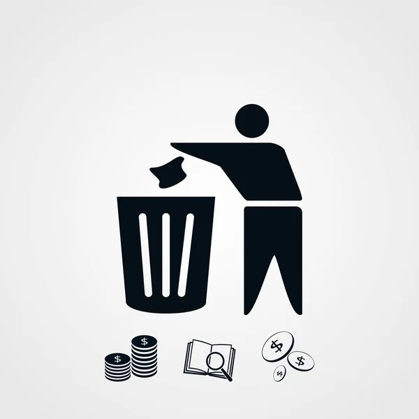 Recycling teken pictogram — Stockvector
