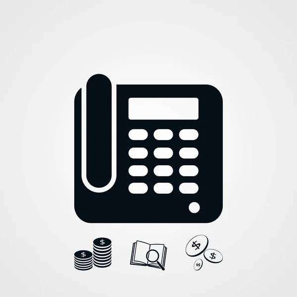 Office Phone Icon — Stock Vector