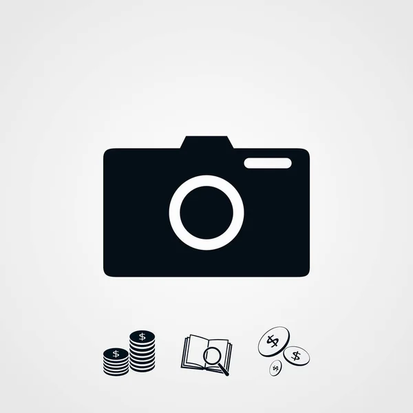 Photo camera vectoe icon — Stock Vector