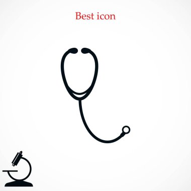 stetoskop simge vektör