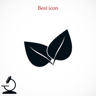 Yaprak vektör simgesi