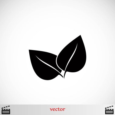 Yaprak vektör simgesi