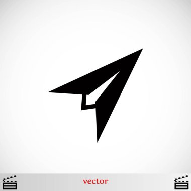 Uçak simge vektör