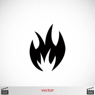 Yangın simge vektör