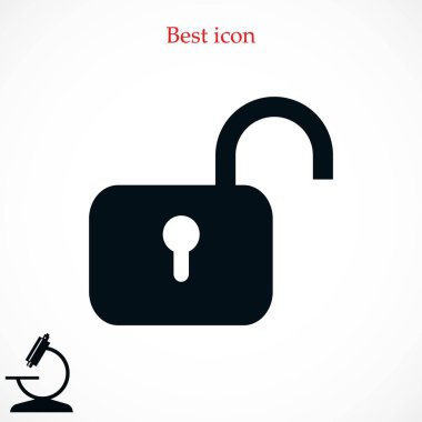 asma kilit simgesi vektör