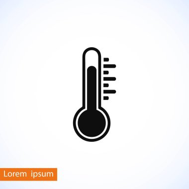 Termometre Vektör Simgesi