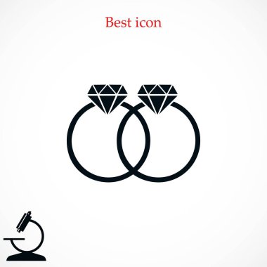 Yüzük vektör simgesi