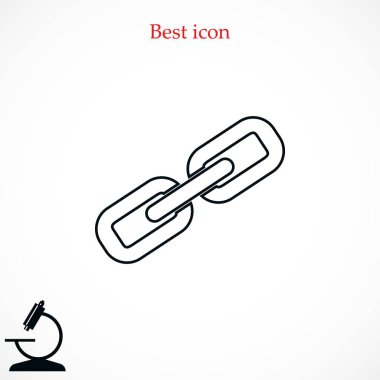 Zincir bağlantı simge vektör