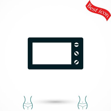 mikrodalga fırın vektör simgesi