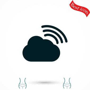 bulut vektör simgesi
