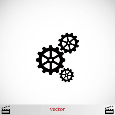 dişli simge vektör