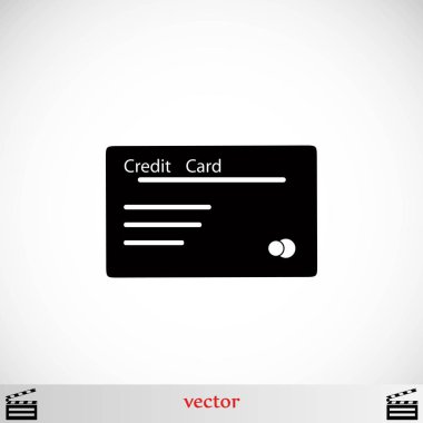 Kredi kartı vektör simgesi