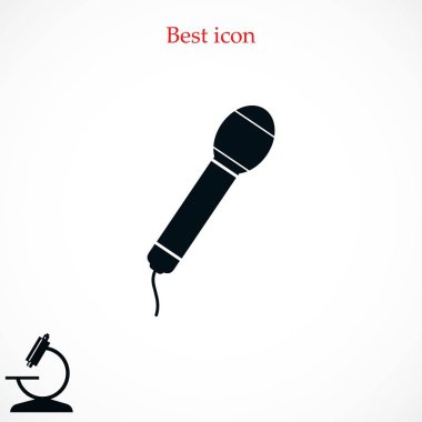 Mikrofon vektör simgesi